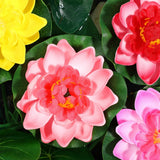 5PCS Artificial Floating Water Lily EVA Lotus Flower Pond Decor 10cm Lily