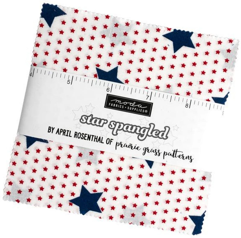 Star Spangled Moda Charm Pack 42 100% Cotton 5" Precut Fabric Squares Flowering Plants