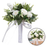 Bridal Bouquet Artificial Flowers Romantic Holding Flowers Rose Flower for Bouquet