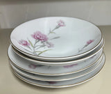 Lot Of 5 Vintage Fine China Royal Court Japan CARNATION 3 -Butter Plates 2 Bowls Carnation
