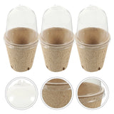 40 Pcs Garden Germination Containers Biodegradable Cups Garden Plants