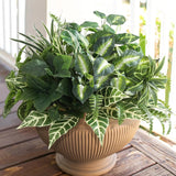 Artificial Greenery Plants UV Resistant Faux Plants for Outdoor Planters Decor Green Plant
