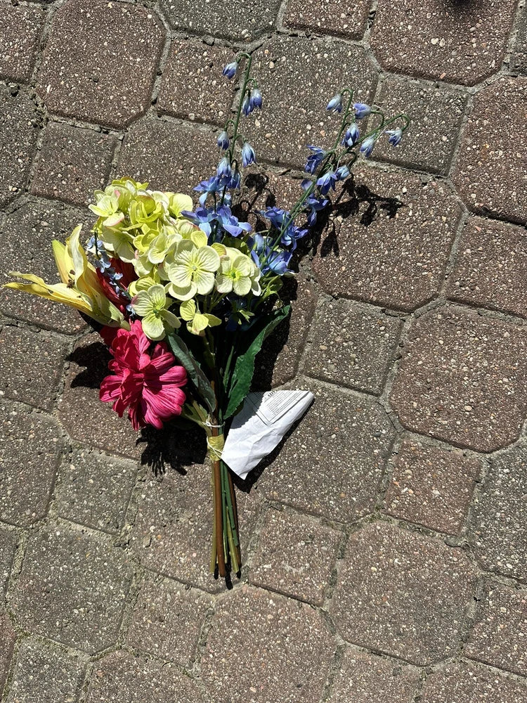 Home Interiors Vintage Hydrangea Foliage Colorful 9 Stem Perfect Condition. VT 1 Hydrangea