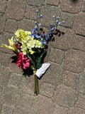 Home Interiors Vintage Hydrangea Foliage Colorful 9 Stem Perfect Condition. VT 1 Hydrangea