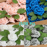 25/50Pcs Artificial Flowers Silk Roses Heads Bulk for Wedding Party Decoration Bouquet