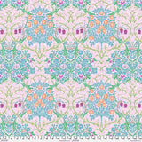 Blackthorn, Pink - Kaffe X Morris & Co.  Quilt Fabric 100% Cotton By Yard Flowering Plants