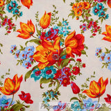 BonEful FABRIC Cotton Quilt Pink Spring Flower VTG Shabby Chic Cottage NEW SCRAP Flowering Plants
