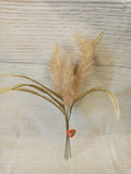New! 3 Tan Pampas Grass Fall Pick Set Floral Spray Wreath Decor Crafts Trees Pampas Grass