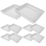 10 Pcs Garden Balcony Plant Drip Tray Square Planter Flower Pot Water Catcher Garden Plants