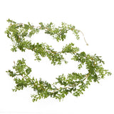 6ft Artificial Weatherproof Vinyl Boxwood Garland Green Plant