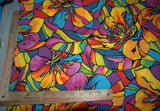 Hoffman Tiffany Window Floral Cotton Quilting Fabric 1 Yd+15"-42 W Fast Shipping Flowering Plants