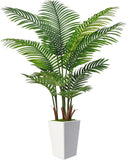 6FT Artificial Palm Tree Faux Indoor Fake Plants Tall LifeLike leaves decor home Green Plant