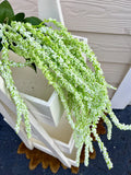 NEW Cascading Artificial Wisteria Hanging Fake Plants Decor Hanging Outdoor Home Green Plant