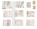 Dollhouse Miniature Shabby Chic Decals 1:48 Floral Flowers Roses Quarter 1/4 Roses