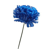 Bulk Pack of 100 Large Royal Blue Artificial Carnation 7-1/2" Picks Carnation