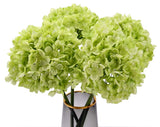 Spring Hydrangea Artificial Flowers Silk - 4 Bundles Faux Fake Flowers for Ho... Hydrangea