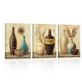 sechars Vintage Vase Wall Art Farmhouse Flowers Pampas Grass Painting Canvas ... Pampas Grass