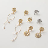 6pcs Gold/Silver Sun Flower Earring,Tiny Daisy Stud Earring,Sunflower Ear Posts Sunflower