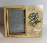 Fetco Cheri Blum 7x6Ó Picture Frame Hydrangea Flower Holds 4.5x3.5Ó Hydrangea