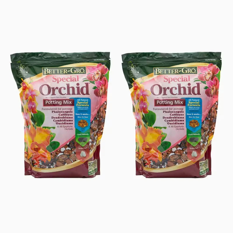 8 Qt. Special Orchid Mix Twin Pack Free Ship NEW Orchids