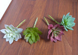 Artificial 4 Colors Lotus Flowers Each One Succulent Grass Green Plant