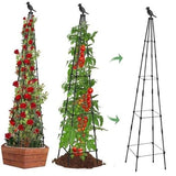 2Pack Garden Trellis for Climbing Plants Outdoor Indoor Pot 67'' 6 FT Black Garden Plants