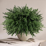 16 Pcs Real Touch Norfolk Pine Branches, 18" Christmas Artificial Green Plant... Green Plant