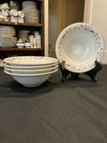 Hydrangea by Martha Stewart - Five Vintage Soup/Cereal Bowls Hydrangea