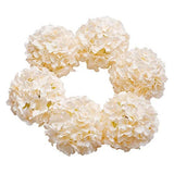 Hydrangea Silk Flowers Large Artificial Flowers with Stem Fake Champagne Hydrangea