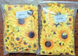 Lot of 2 Bags = 500 Artificial Sunflowers Sunflower Heads Unused Plastic & Cloth Sunflower