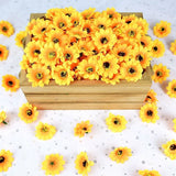 4.5cm Artificial Sunflower Sunflower Fake Flower Heads DIY Scrapbook Home Decor Sunflower