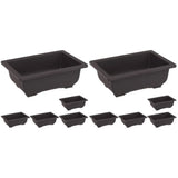 2 PCS Succulent Pots Home Gardening Bonsai Container Flower Planting Holder Garden Plants