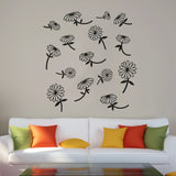 Sunflower Plant Sun Flower Flowers Wall Art Stickers Vinyl for Home Room Decals Sunflower