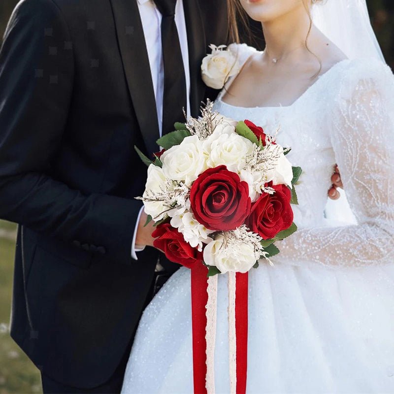 Bridal Bouquet Decor Romantic Versatile Ornament Photo Props Bridesmaid Flower Bouquet