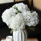 4PCS Artificial Flowers Large Hydrangeas Flowers Latex Bouquet for Wedding Br... Hydrangea