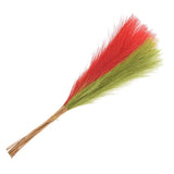 20Pcs Faux Pampas Grass,21"/55cm Fake Pampas Grass Decor,Grass Green/Red Green Plant