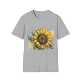 Sunflower Floral Unisex Softstyle T-Shirt Sunflower