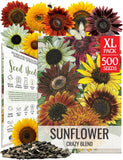 Sunflower Seeds The Original Crazy Blend 500+ Heirloom Seeds Sunflower