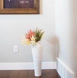 Walbrook Large Floor Vase 23" - Decorative, White, Pampas Grass, Big, Floor D... Pampas Grass