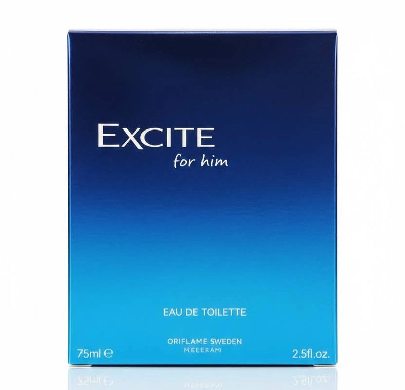 Oriflame Excite For Him Eau de Toilette for Men 75ml-2,5fl.oz EDT