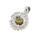 SUN FLOWER BRASS 925 STERLING SILVER BIKER GOTHIC CHARM PENDANT YIN-010 Sunflower