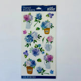 STICKO themed Stickers HYDRANGEA FLOWER ARRANGEMENTS purple blue pink green Hydrangea