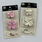 Making Memories BLOSSOMS PAPER FLOWERS Hydrangea Lilac & Rose Colors Hydrangea