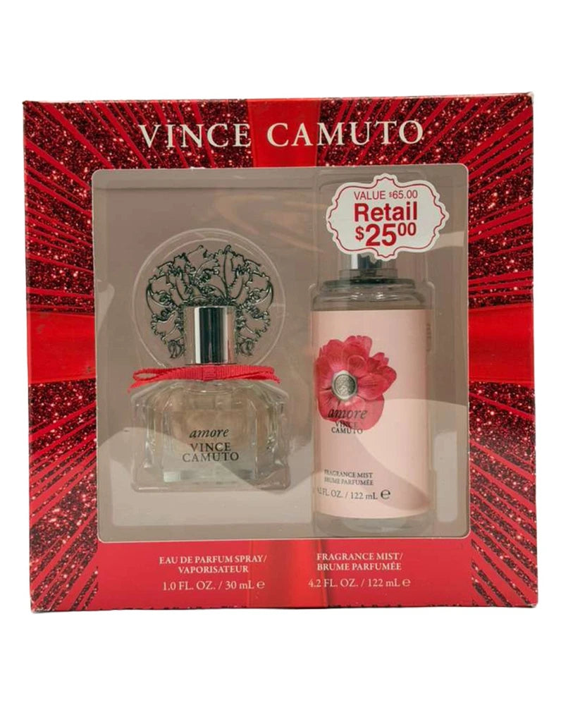 Vince Camuto Amore 2 Pc Set -1.0 oz EDP Spray+ 4.2 oz Body Spray EDP
