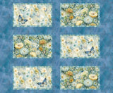 Timeless Treasures Forest Whisper Floral Cotton Fabric Placemat Panel 36" x 44" Flowering Plants