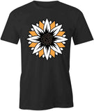 SUNFLOWER TShirt Tee Short-Sleeved Cotton FLOWER FLORAL CLOTHING S1BSA585 Sunflower