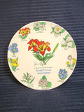 Emblem of Saskatchewan Collector's Plate. Tiger Lily  9. 1/8" Flowers of Canada Lily