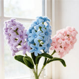 Plastic Hydrangea Bouquet Handmade Realistic Texture 30cm for Wedding Reception Hydrangea