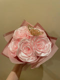 Handmade Ribbon Rose Bouquet Ð Elegant & Everlasting Gift Bouquet