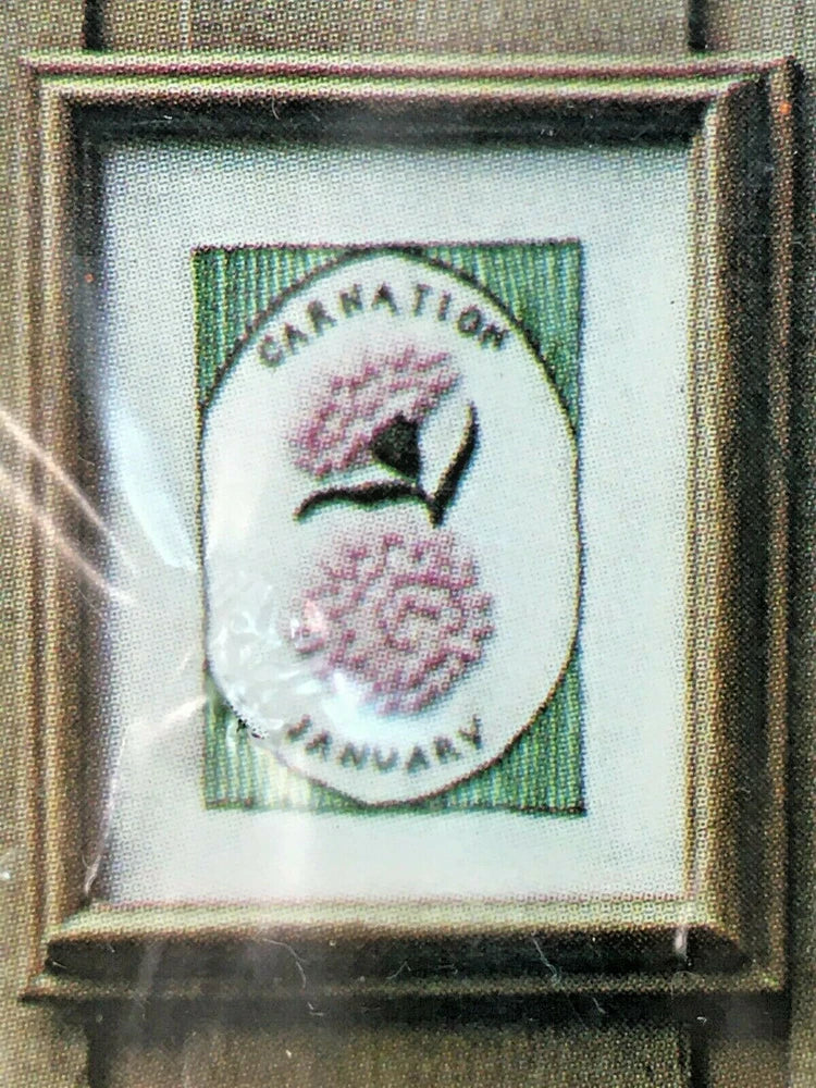 The Artistic Needle CARNATION 7 x 9 Floral  110C Stitchery Kit Vintage 1979 Carnation